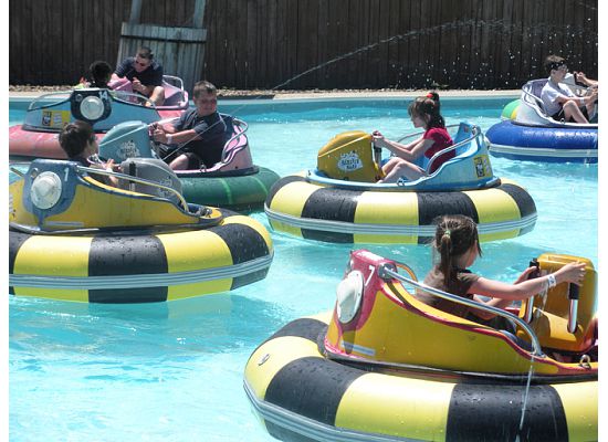 Bumper Boats with Squirt Guns at Swings-N-Things Family Fun Park